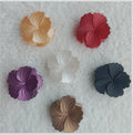 Matte Satin Finish Hibiscus Floral Hair Claw Clips for Women | Aesthetic Petal Hair Catch Clips