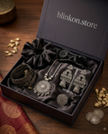 The Royal Festive Gift Hamper – Oxidised Silver Jewelry & Hair Accessories Gift Set