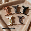 Blinkon Store Matte Finish Mini Hair Claw Clips (Pack of 5 – Random Colors)