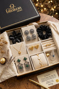 Ultimate Luxe Jewelry Organizer Gift Hamper | Complete Aesthetic Ethnic & Western Jewelry Combo with Hair Accessories
