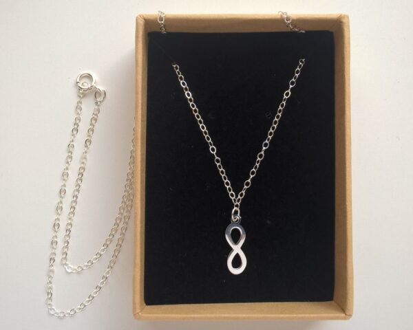 Dainty Sterling Silver Infinity Symbol Necklace