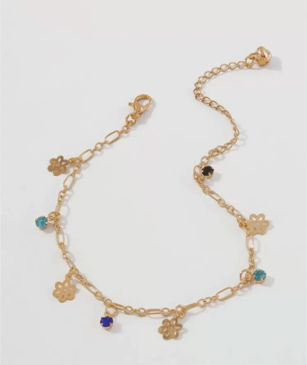Crystal Blossom Charm Bracelet/Anklet